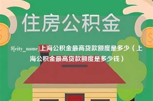 池州上海公积金最高贷款额度是多少（上海公积金最高贷款额度是多少钱）